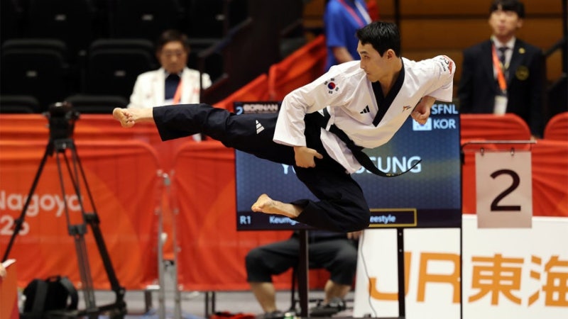 2026 아시안게임 태권도 남자 여자 품새 윤규성 정하은 동반 금메달 ! 공인 자유 품새 최고 1위