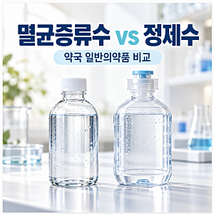 멸균증류수와 정제수, 약국 일반의약품은 어떻게 다를까?