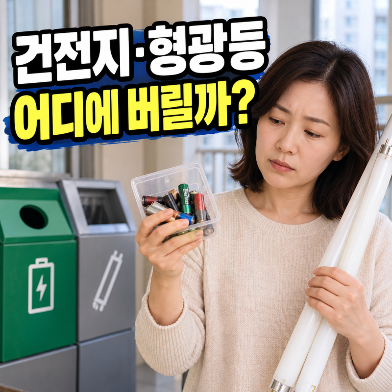 울산 폐형광등·폐건전지 버리는 방법, 일반쓰레기에 넣으면 될까?