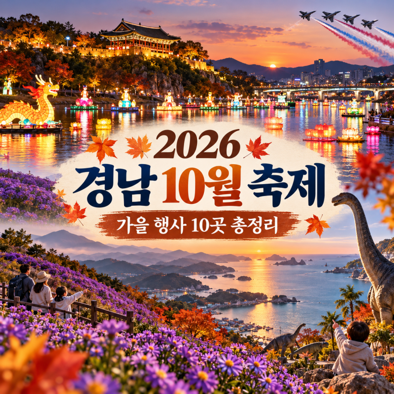 2026 경남 10월 축제 총정리｜아이와 가볼 만한 가을 행사 10곳