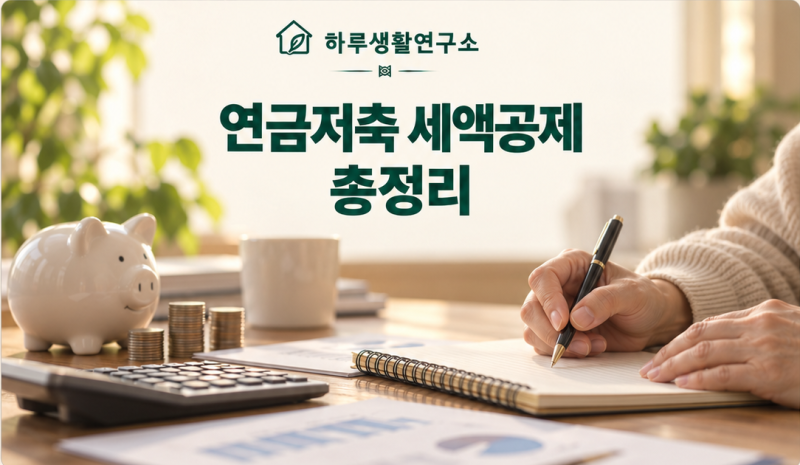 연금저축 세액공제 총정리｜600만 원 한도와 IRP 차이