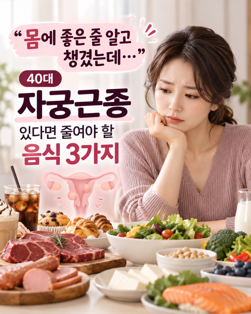“좋은 줄 알고 매일 먹었는데” 40대 자궁근종 있다면 조심해야 할 3가지