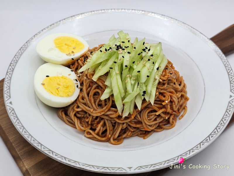 메밀 비빔국수 레시피 부담없이 먹기좋은 다이어트 비빔국수