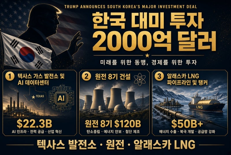 "관세 15% 감면의 진짜 대가?" 트럼프가 공개한 한국 대미 투자 패키지 실체
