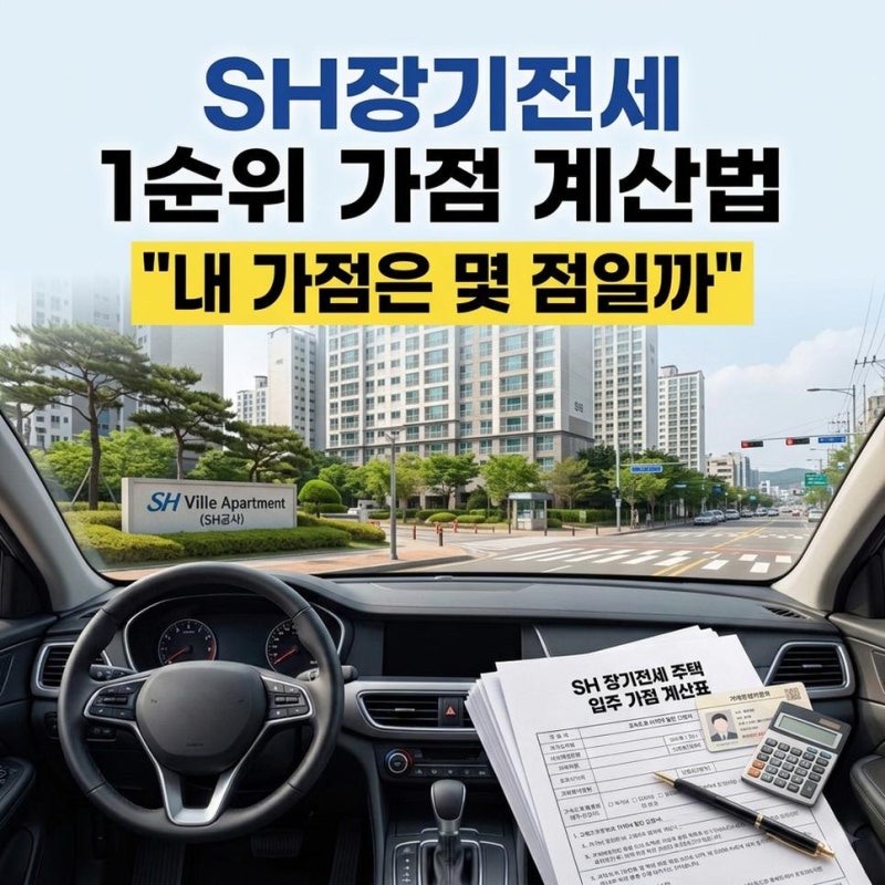 서울 SH 장기전세 1순위 조건과 청약 가점 계산법 고령자 신혼부부 우선공급 정리