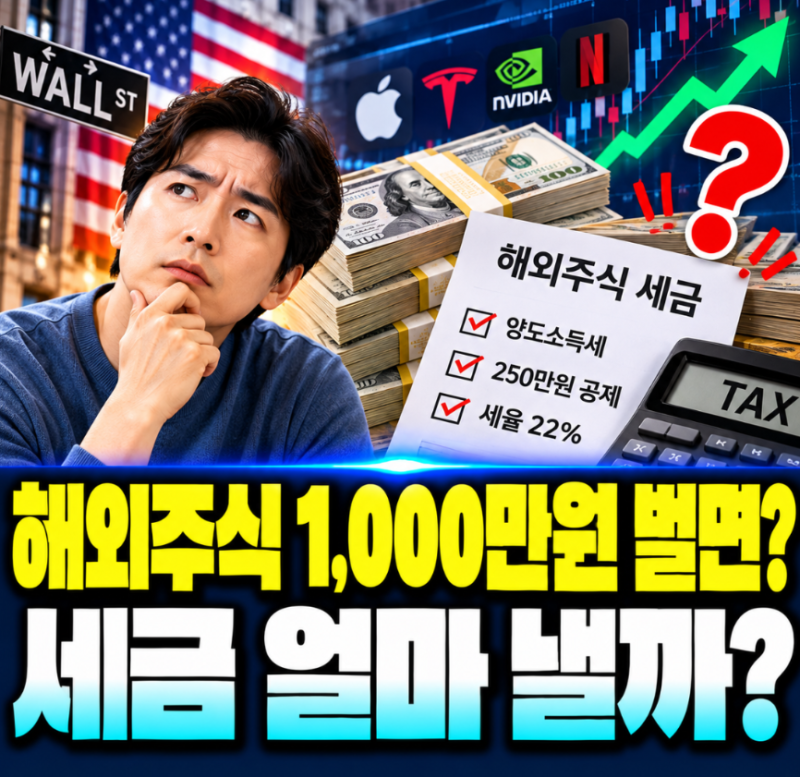 “해외주식으로 1,000만원 벌었는데…” 세금은 얼마나 낼까? 국내주식과 다른 ‘이것’