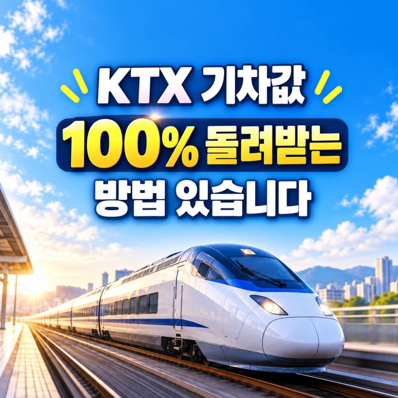 여행가는 달 KTX 할인쿠폰 받는 법｜열차운임 100% 돌려받기