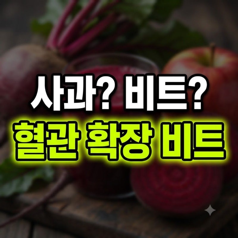 고혈압 식단 사과 대신 비트? 혈관 확장을 돕는 핵심 영양 차이