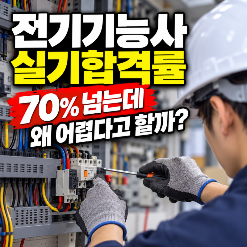 전기기능사 실기합격률, 70% 넘는데 왜 어렵다고 할까?
