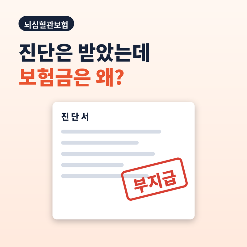 뇌심혈관보험, 진단은 받았는데 왜 보험금이 안 나왔을까?