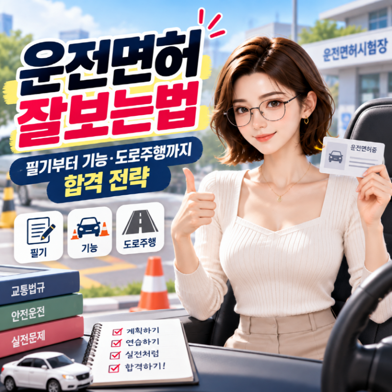 운전면허 잘보는법｜필기부터 기능·도로주행까지 합격 전략