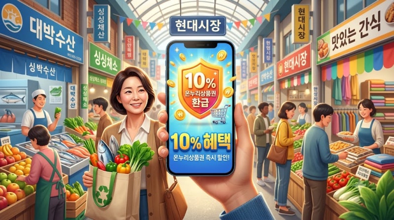 내년 전통시장 온누리상품권 개편안 총정리! 최대 10% 할인 환급 혜택 받는 법
