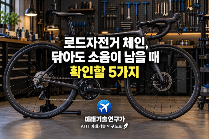 로드자전거 체인, 닦아도 소음이 남을 때 확인할 5가지