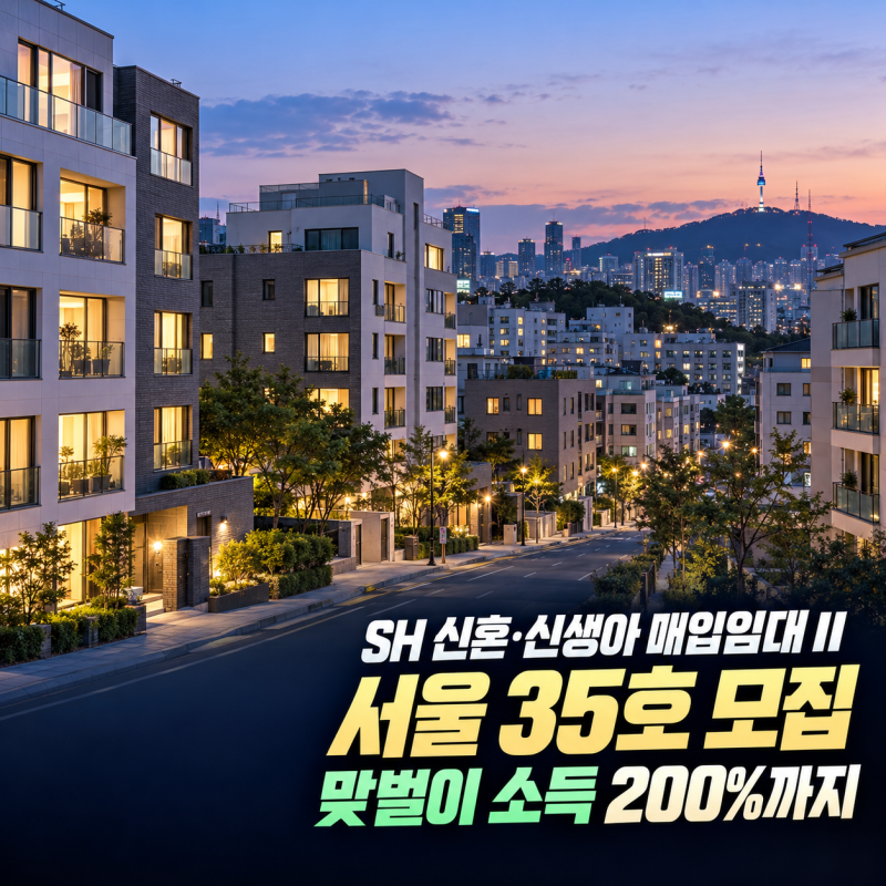 LH 서울 신혼 신생아 매입임대주택2 소득 자산 기준과 배점까지