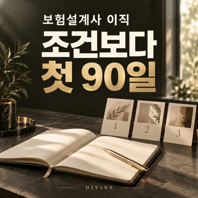 보험설계사 이직, 첫 90일 질문표