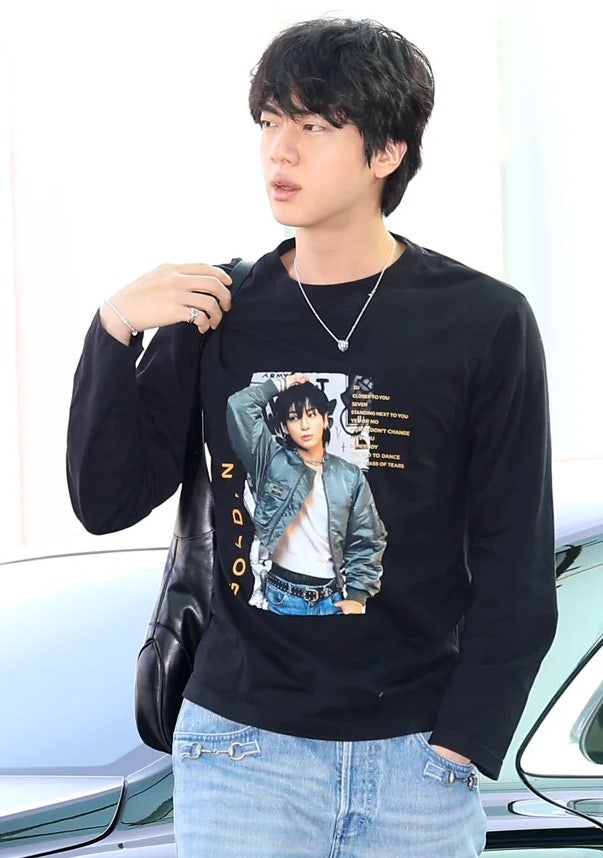 “얼굴보다 먼저 정국이 보여” BTS 진, 멤버 사랑 제대로 드러낸 패션