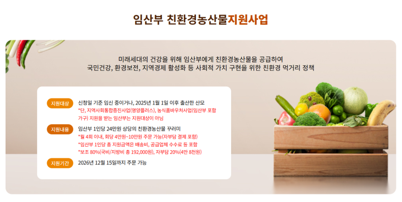[임신 기록] 경기도 임산부 농산물 꾸러미 신청&당첨 후기