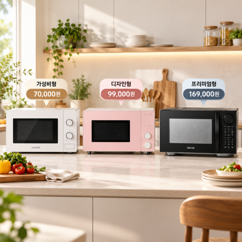 전자레인지 추천 3종｜7만원부터 16만원대, 비싸다고 더 잘 쓰는 건 아닙니다