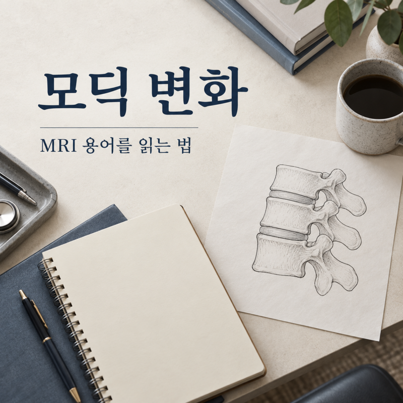 모딕 변화, 허리 MRI 판독에 적힌 말은 무엇일까