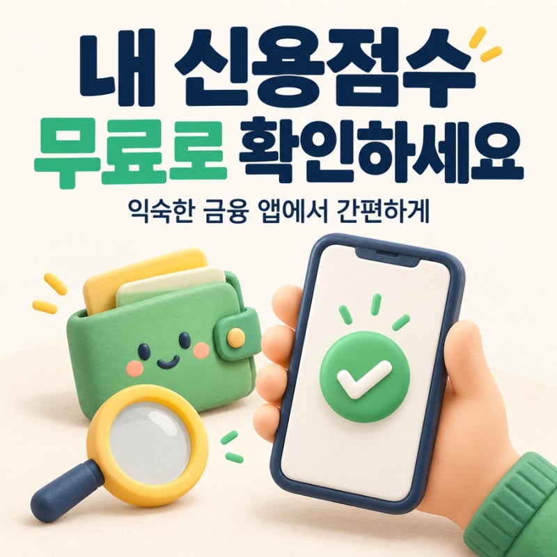내 신용점수 조회 무료로 하는 법, 네이버·토스·카카오페이 비교