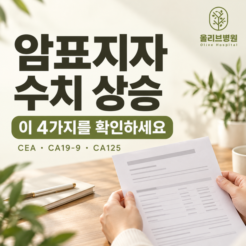 암표지자검사 수치 상승, 재검 전 확인할 4가지