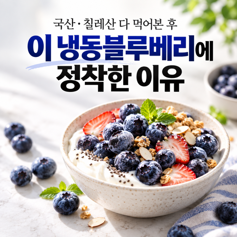 매일 먹던 냉동블루베리, 모르고 지나치면 나만 손해 보는 이유