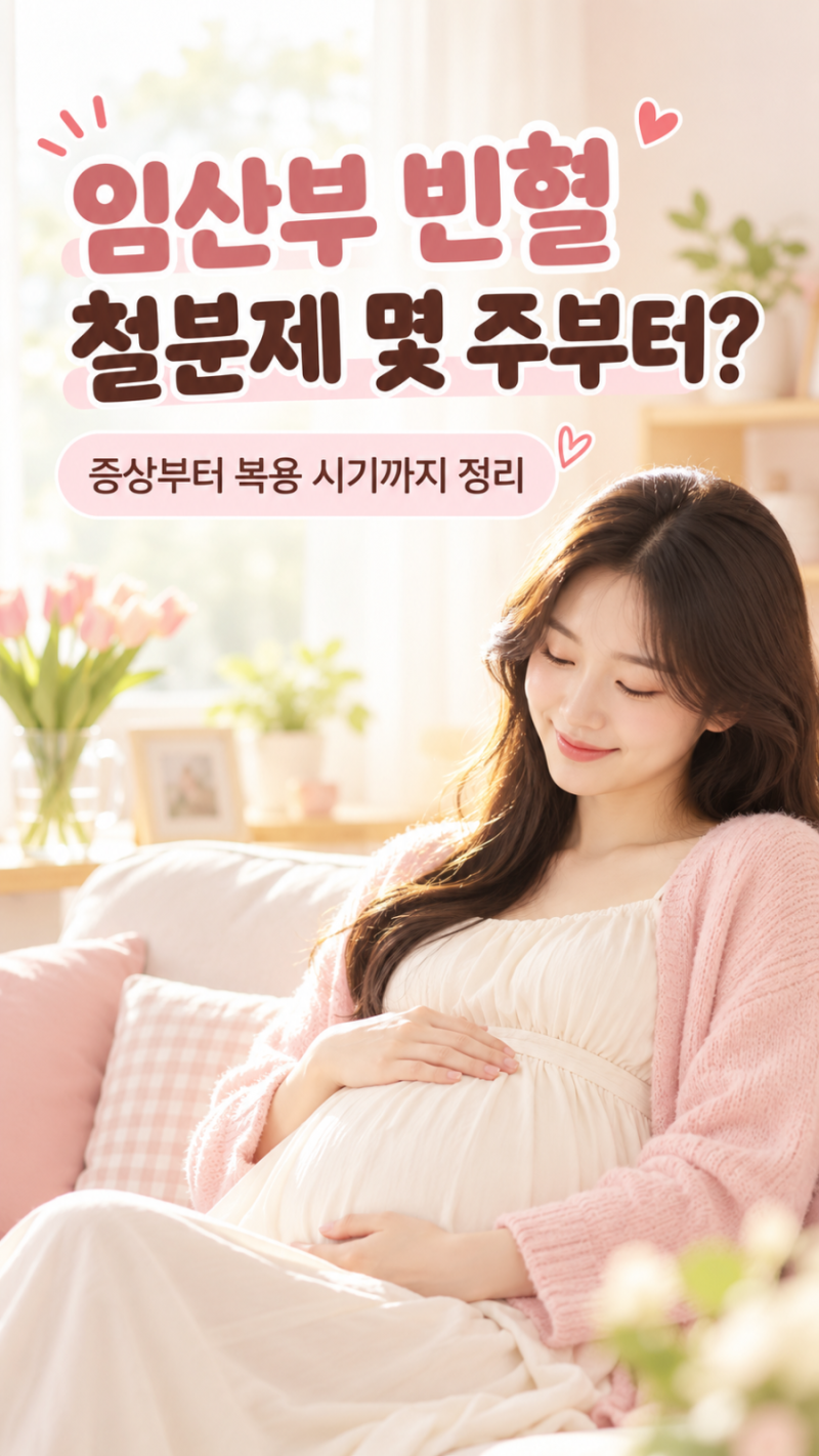 임산부 빈혈 증상, 철분제 몇주 부터 먹을까?