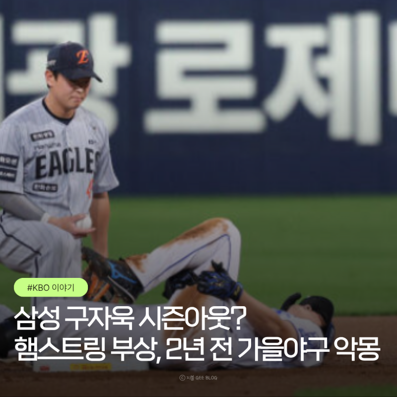 삼성 구자욱 시즌아웃? 햄스트링 부상, 2년 전 가을야구 악몽 떠오른다