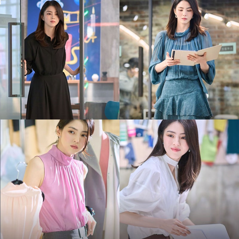 한소희 패션 영화 인턴 슈트부터 블라우스 직장인 코디
