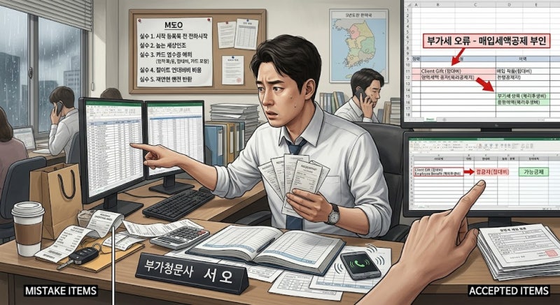 부가세 신고 때 자주 하는 실수 5가지(+회계사의 사례 중심으로 가산세 사전에 피하는 법)정....