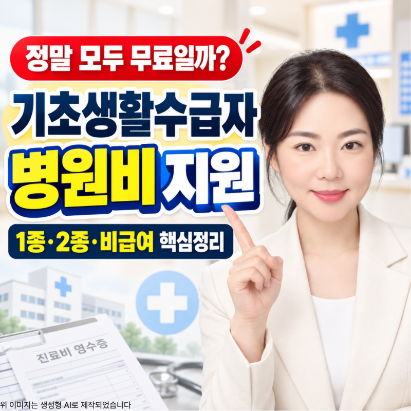 기초생활수급자 병원비 무료일까 2026년 의료급여 총정리