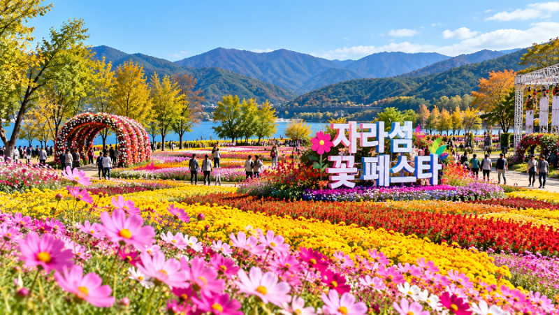 6시 내고향 가평 여행 어디? 자라섬 꽃 페스타부터 잣두부전골 맛집까지