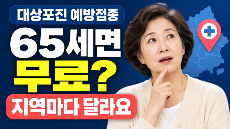 대상포진 예방접종 65세면 무료인 줄 알았는데｜사는 지역에 따라 달랐다