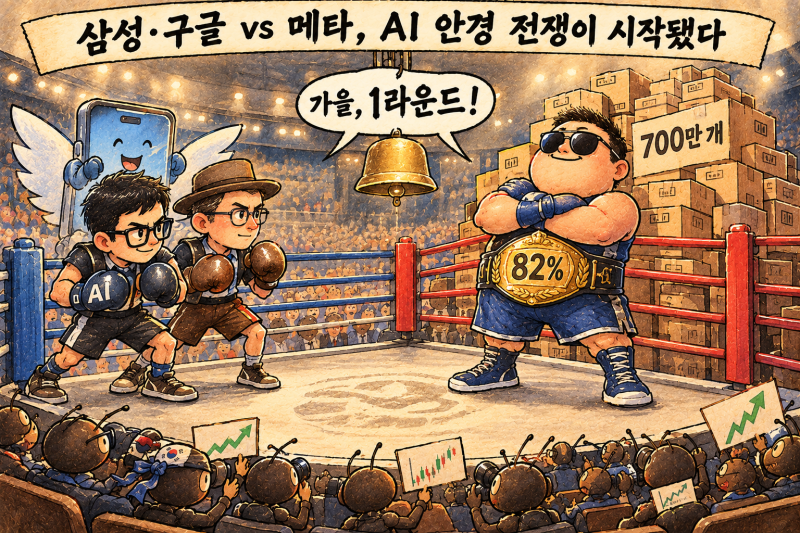 삼성 AI안경 vs 메타 레이밴 출시일 언제? 완전 비교 | 젠틀몬스터·워비파커(WRBY), 관련주 3가....