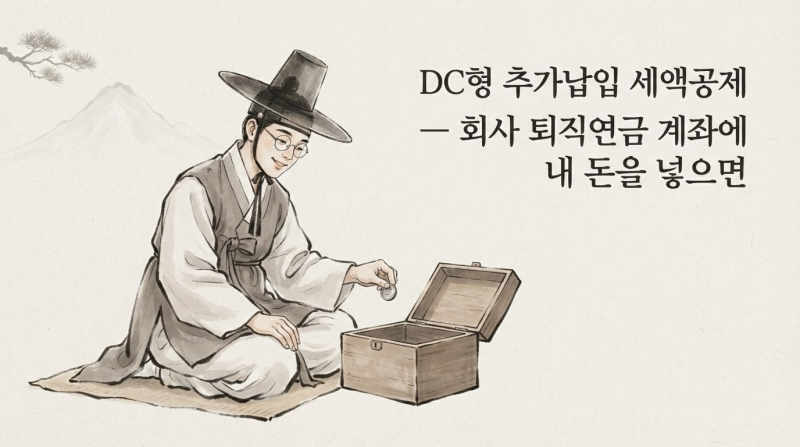DC형 추가납입 세액공제 — 회사 퇴직연금 계좌에 내 돈을 넣으면