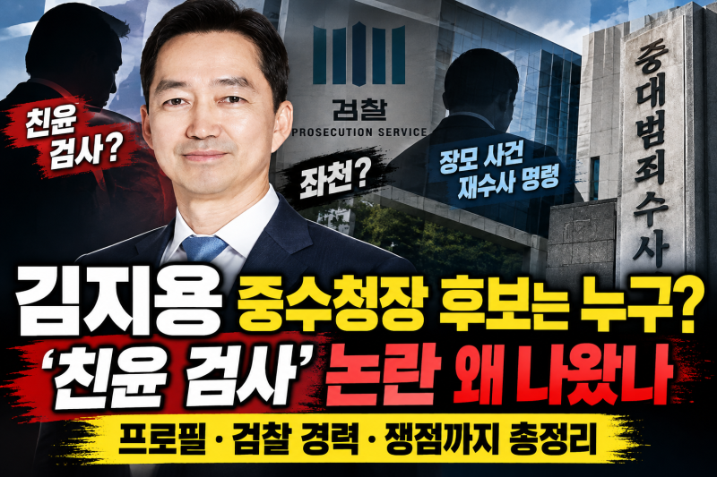 김지용 중수청장 후보는 누구? ‘친윤 검사’ 논란부터 프로필·검찰 경력까지