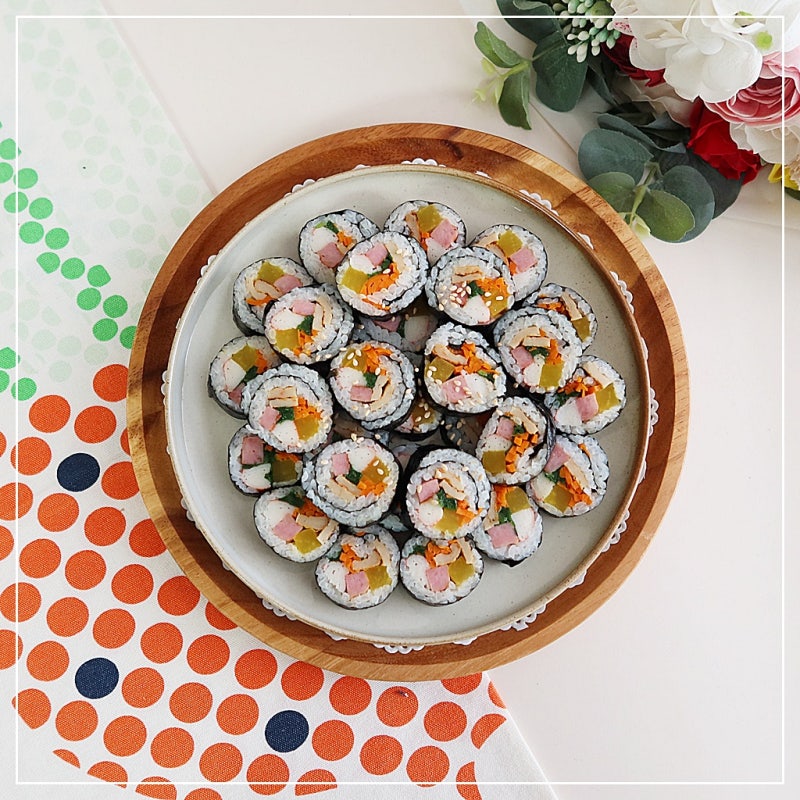 김밥 만들기 집김밥 맛있게 싸는법