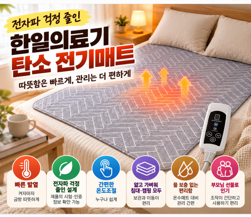 전자파 없는 전기매트 장판 온수 매트 추천 (+가성비 단점 후기)