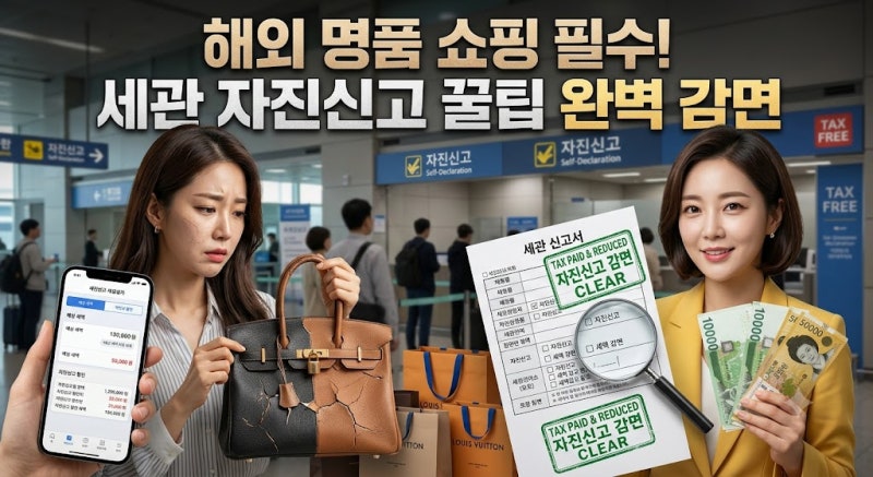 샤넬백 사고 노란 자물쇠 채일래? 인천공항 세관 자진신고로 세금 15만 원 깎는 합법 절세법 (....