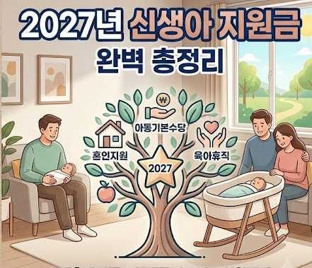 2027년 신생아 지원금·출산지원금 총정리｜최대 2,000만원? 2027년 7월부터 달라지는 출산 혜택