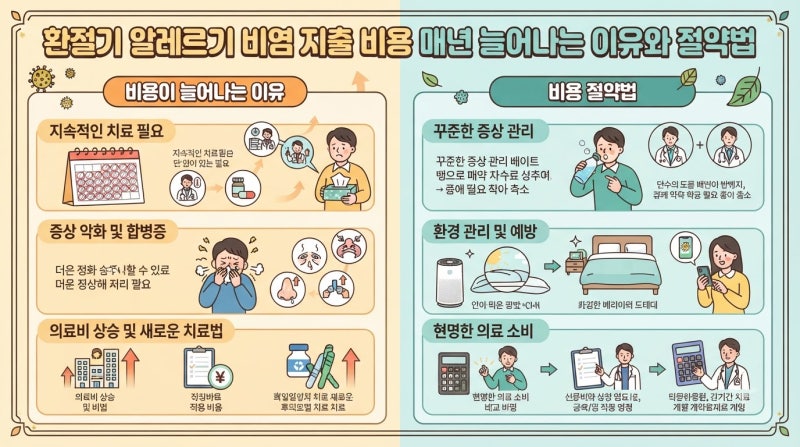 환절기 알레르기 비염 지출 비용 매년 늘어나는 이유와 절약법
