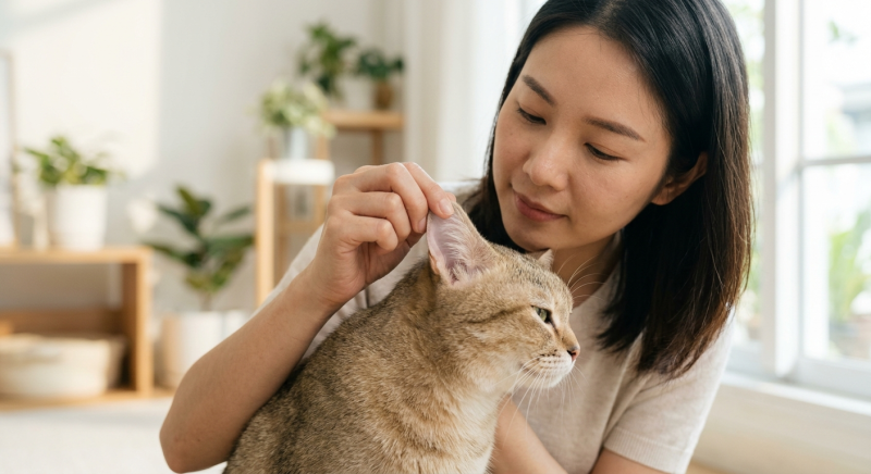 고양이 귀청소 꼭 해야 할까? 검은 귀지와 올바른 귀 세정제 사용법