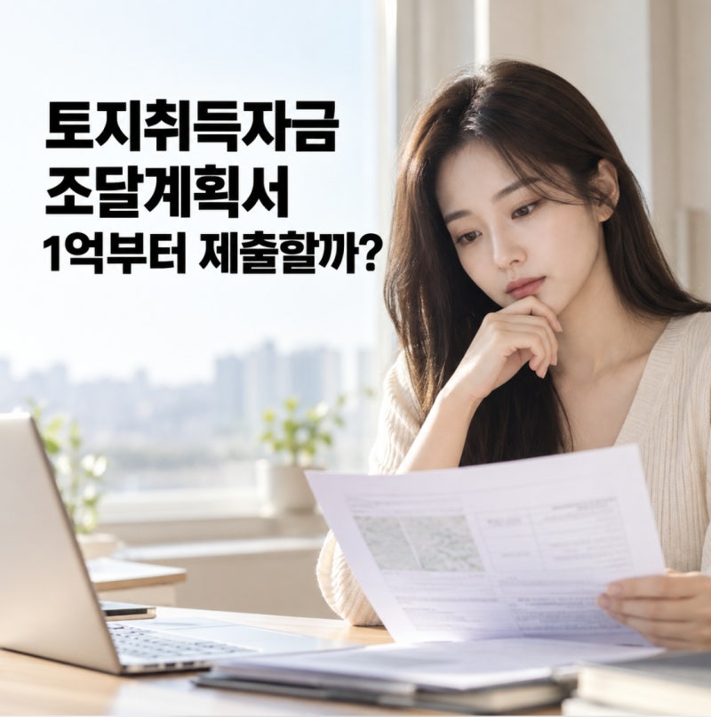 토지취득자금 조달계획서 작성방법, 1억, 6억 제출대상부터 토지이용계획까지
