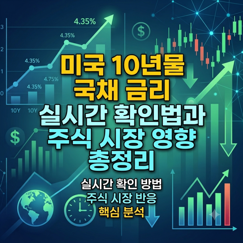 미국 10년물 국채 금리 실시간 확인법과 주식 시장 영향 총정리