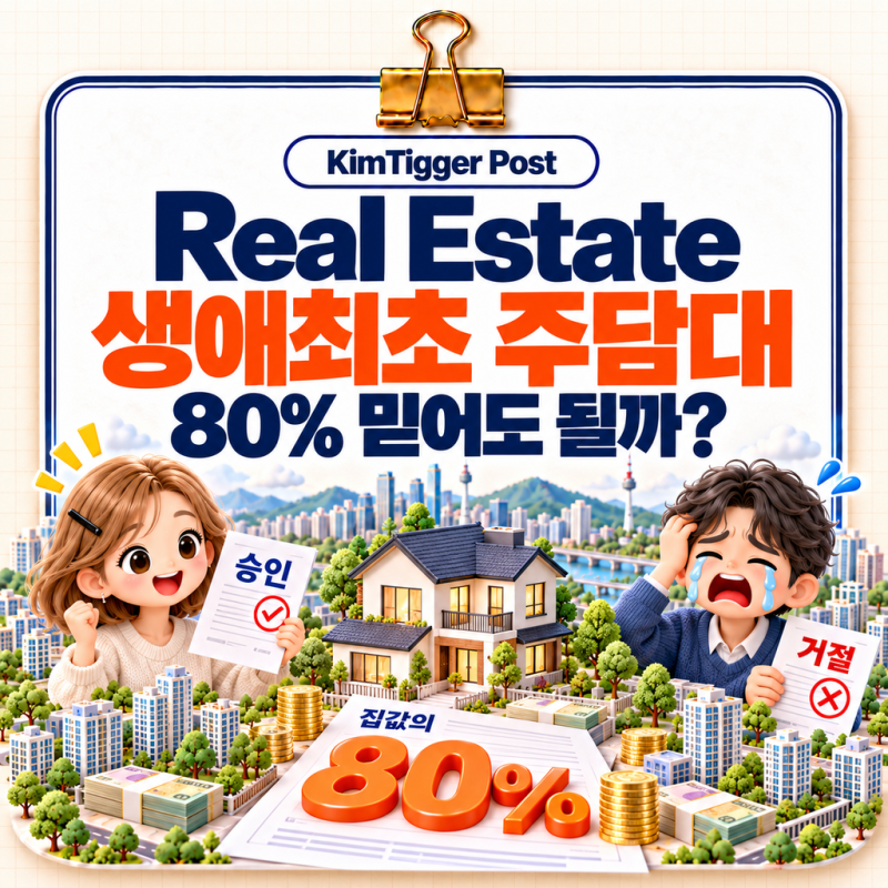 생애최초 주담대 80% 믿고 계약했다가 거절? 실제 한도는 따로 있습니다