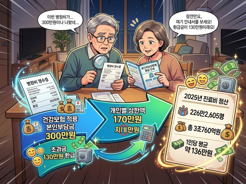 건강보험 환급금 조회, 병원비 돌려받는 본인부담상한제