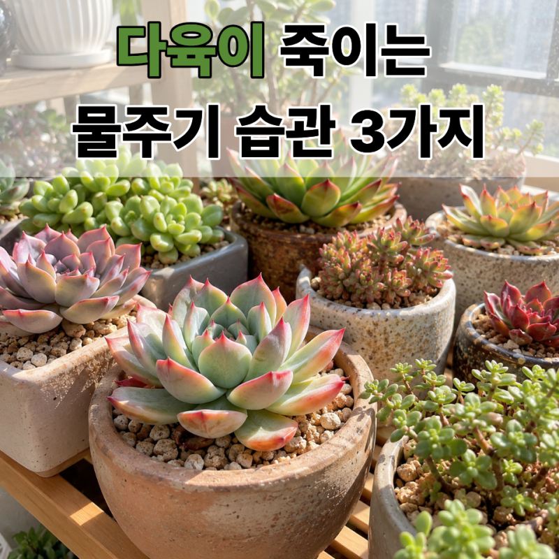 다육이 물주기 골든타임: 잎의 신호로 알아보는 타이밍과 계절별 관리법