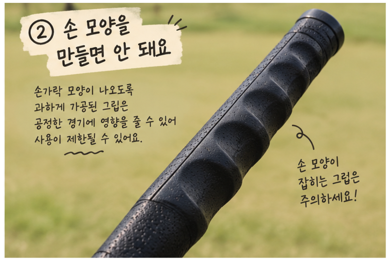 파크골프채 그립에 테이프 감아도 될까? 미끄럼방지·스티커 규칙 ️