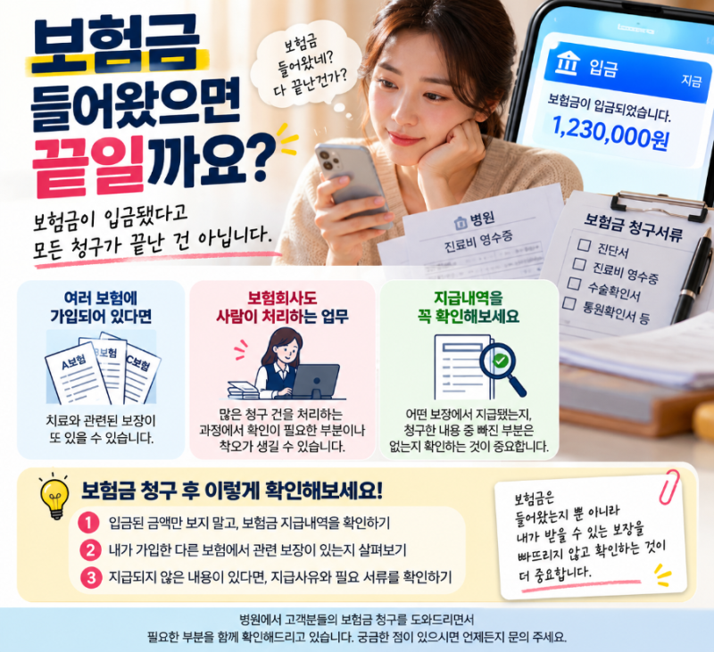 보험금 잘 나온 줄 알았는데… 지급내역을 확인해야 하는 이유