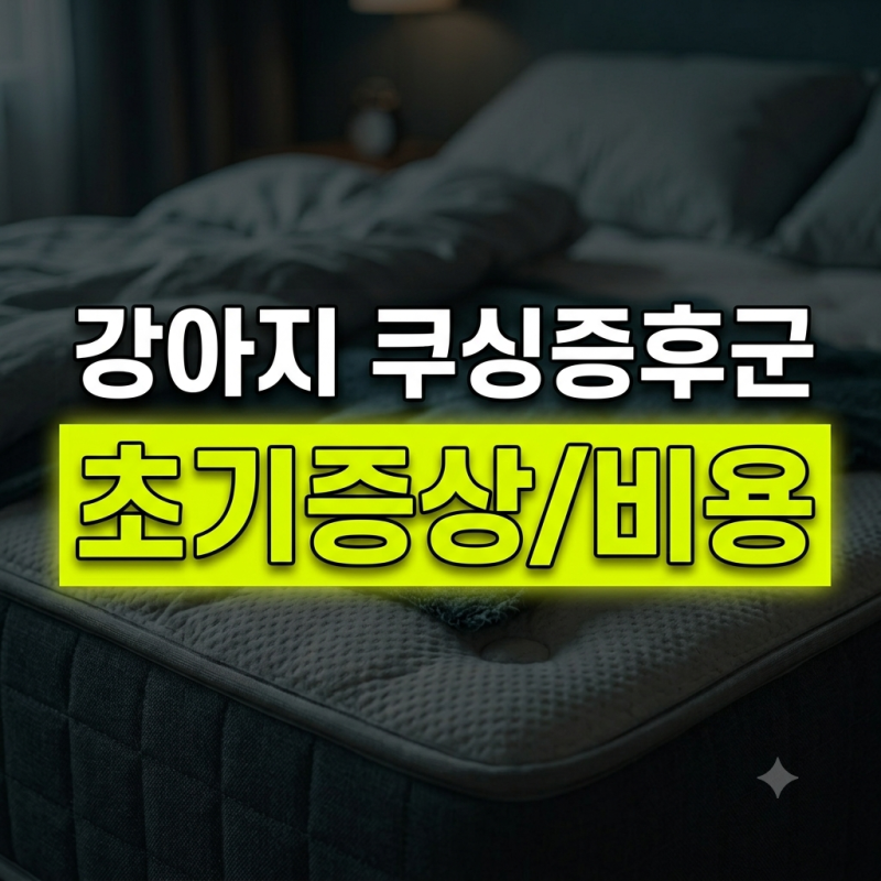 "강아지 쿠싱증후군 초기증상 검사비용부터 한달 약값 총정리"